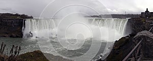 The horseshoe falls at Niagara