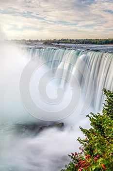 Horseshoe Falls at Niagara Falls in Ontario and New York Border