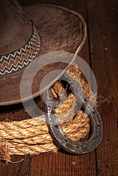 Horseshoe hat lasso