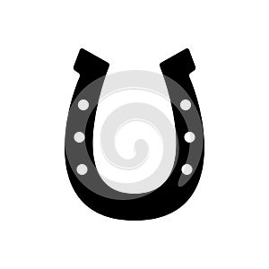 Horseshoe icon, good luck symbol