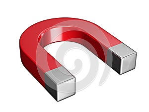 Horseshoe magnet isolated