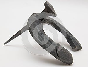 Horseshoe and nail