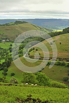 Horseshoe pass, Llangollen, North Wales photo