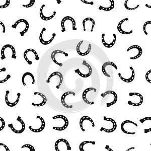 Horseshoe Seamless Pattern Background