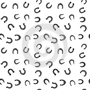 Horseshoe Seamless Pattern Background