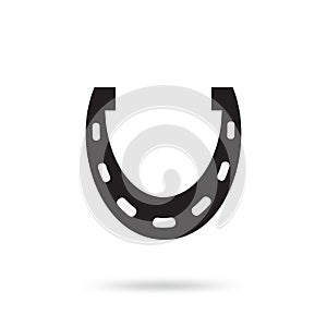 Horseshoe vector icon isolated