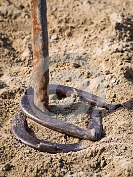 Horseshoes double ringer