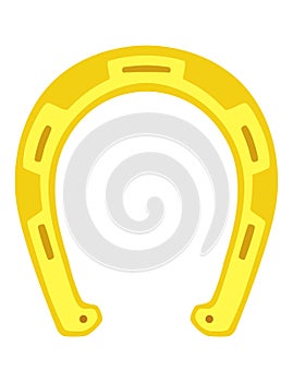 Horseshoes icon. Decorative design element, shoes for horses. Vector illustration on white background