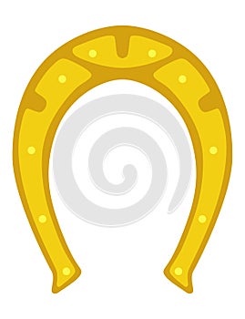 Horseshoes icon. Decorative design element, shoes for horses. Vector illustration on white background