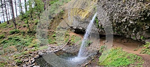 Horsetail and Poneytail waterfall Columbia River Gorge Oregon