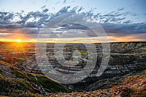 Horsethief Canyon in the Canadian Badlands, Drumheller, Alberta, Canada