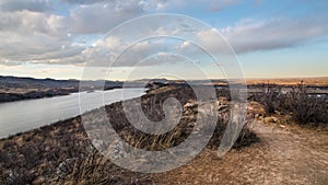 Horsetooth Reservoir, Fort Collins, Colorado at Dusk