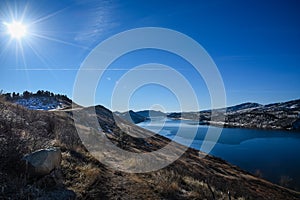 Horsetooth Reservoir, Fort Collins, Colorado in Winter