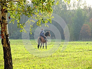 Horsewoman photo