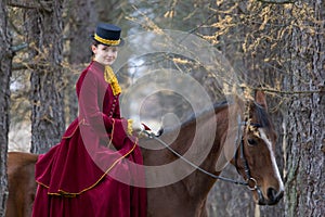 Horsewoman photo