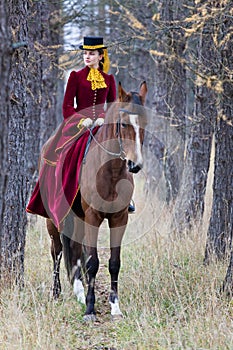 Horsewoman photo