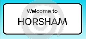 Horsham Welcome Sign