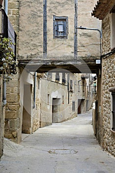 Historic center of Horta de Sant Joan in the Terra Alta region, province of Tarragona, Catalonia, Spain photo