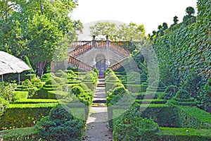 Horta Labyrinth Park in Barcelona