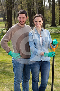 Horticulturists at work