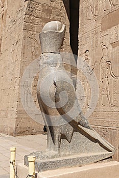 Horus Statue in Edfu Temple, Edfu, Egypt