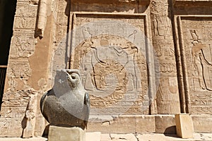 Horus Statue in Edfu Temple, Edfu, Egypt