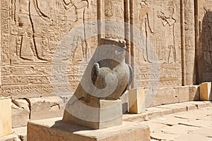 Horus Statue in Edfu Temple, Edfu, Egypt