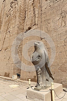 Horus Statue in Edfu Temple, Edfu, Egypt