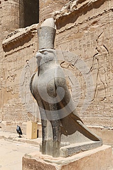 Horus Statue in Edfu Temple, Edfu, Egypt