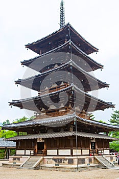 Horyu-ji Temple in Nara, Unesco world Heritage site, Japan