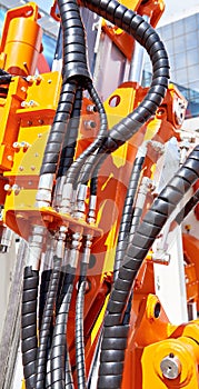 Hoses of hydraulic machine