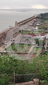 Hospet Dam bellary aerial view