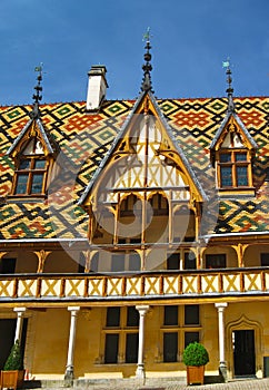 Hospices de Beaune Hotel Dieu Courtyard