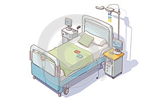 a hospital bed that can be adjusted electronically