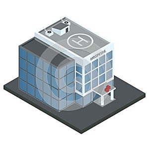 Hospital building isometric