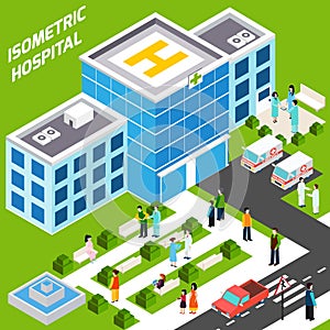 Hospital Building Isometric