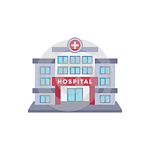 hospital building vector illustration in flat style design