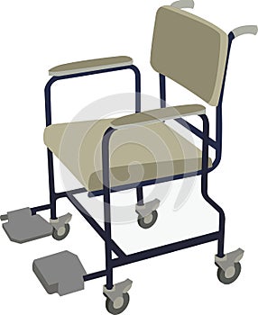 Hospital chair for an infirm patient photo