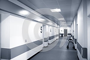 Hospital corridor.