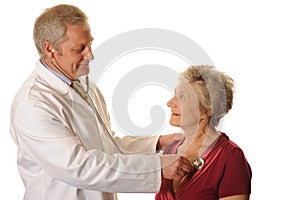 Hospital Doctor with patient