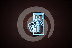 hospital electroshock icon in Neon photo