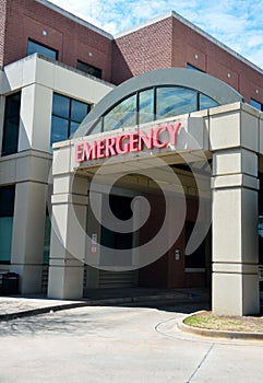 Hospital emergency entrance