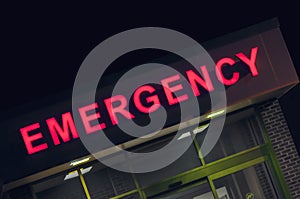 Hospital emergency room entrance