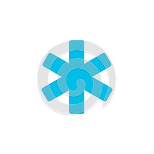 Hospital ems flat icon photo