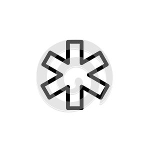 Hospital ems outline icon photo