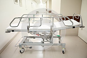 Hospital gurney or stretcher at emergency room