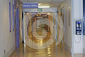 Hospital hallway, Surgery Waiting