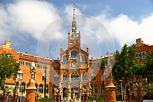 Hospital of the Holy Cross and Saint Paul de la Santa Creu i Sant Pau, Barcelona, Spain by Lluis Domenech i Montaner