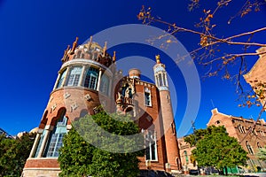 Hospital of the Holy Cross and Saint Paul Hospital de la Santa Creu i Sant Pau by DomÃ¨nech in Barcelona