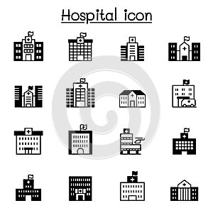 Hospital icon set vector illustration graphic design